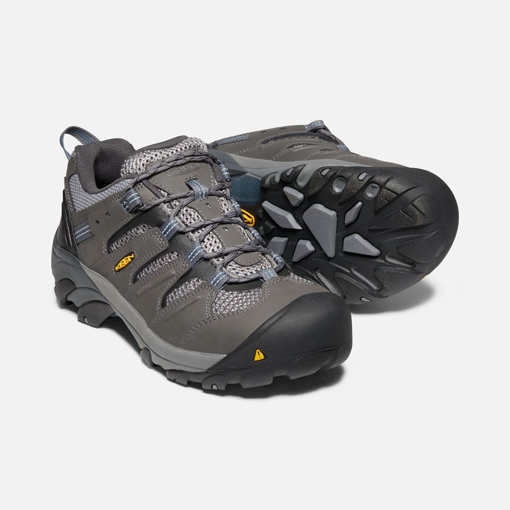 Zapatos de Trabajo Keen Mexico Negros Marrom - Hombre Lansing Bajos (Steel Toe) - IR0719528